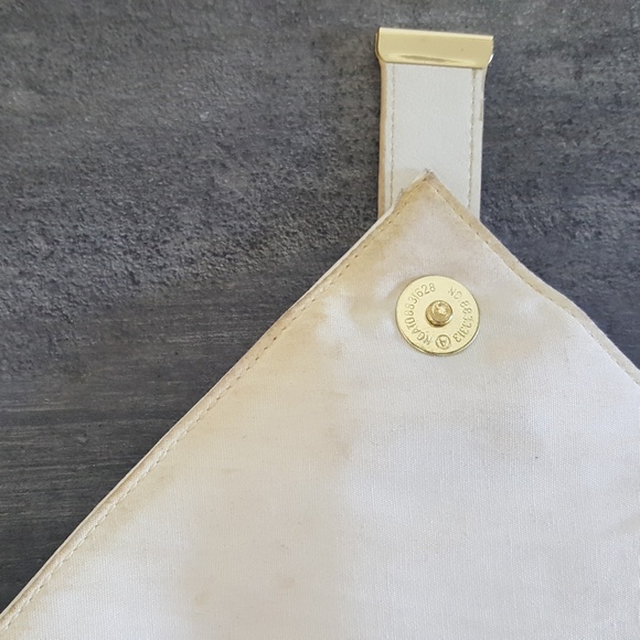 White Gold Classic Asos Envelope Clutch - Picture 3 of 4